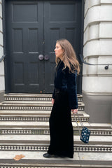 Chaqueta Velvet Bomber - Sapphire