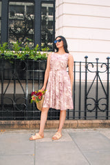 Isabella Dress - Tiger Print Jewel Red