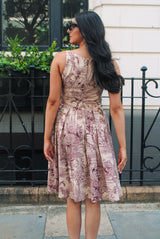 Isabella Dress - Tiger Print Jewel Red