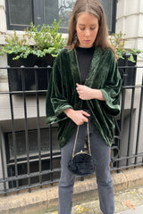 Emerald Bella Velvet Kimono