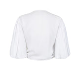 Crystal Wrap Top - White Viscose
