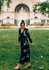 Evie Dress - Paisley Black