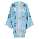 Holly Kimono - Mystery Gardenia Blue Dreams