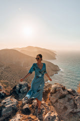 Bonny Wrap Dress - Blue Dreams