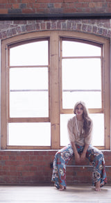 Violet Fish Fashion Dervish Pant Faraway Tree Print blue flared pant