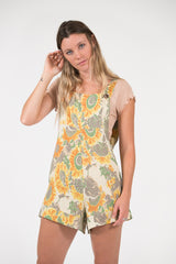 Head Over Heels Jumpsuit - Sunflower Print
