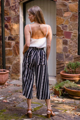 Harmony Pants - Black Feather Print