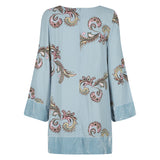 Sasha Dress - Paisley Aegean Blue