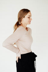 Marseille Long sleeve Tee - Sunrise Pink