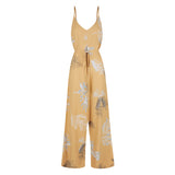 Melody Jumpsuit - Australis Print Ochre