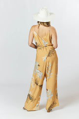 Melody Jumpsuit - Australis Print Ochre