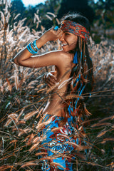 Dervish Pant - Blue Print