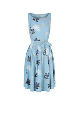 Isabella Dress - Mystery Gardenia Print Blue Dreams