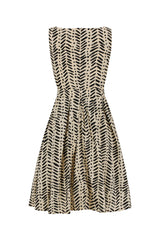 Isabella  Dress - Vanilla Seed Pod Print