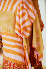 Sunny Skirt - Tiered Skirt Sunset