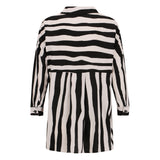 Rio Shirt - Free Form Stripe Licorice and Vanilla