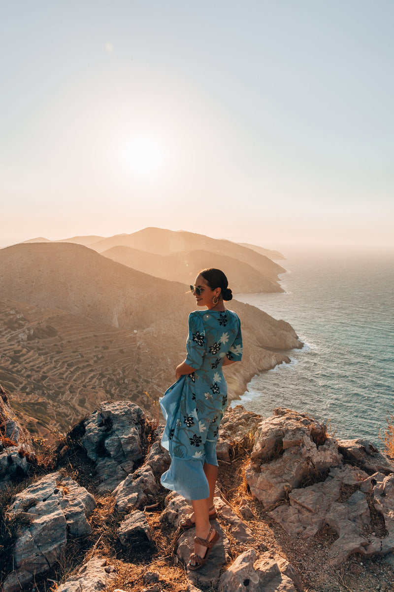 Bonny Wrap Dress -  Blue Dreams