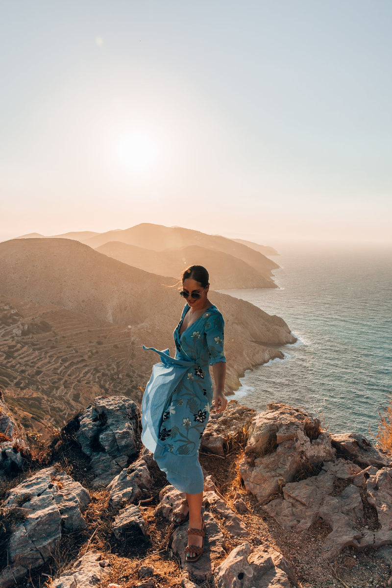 Bonny Wrap Dress -  Blue Dreams