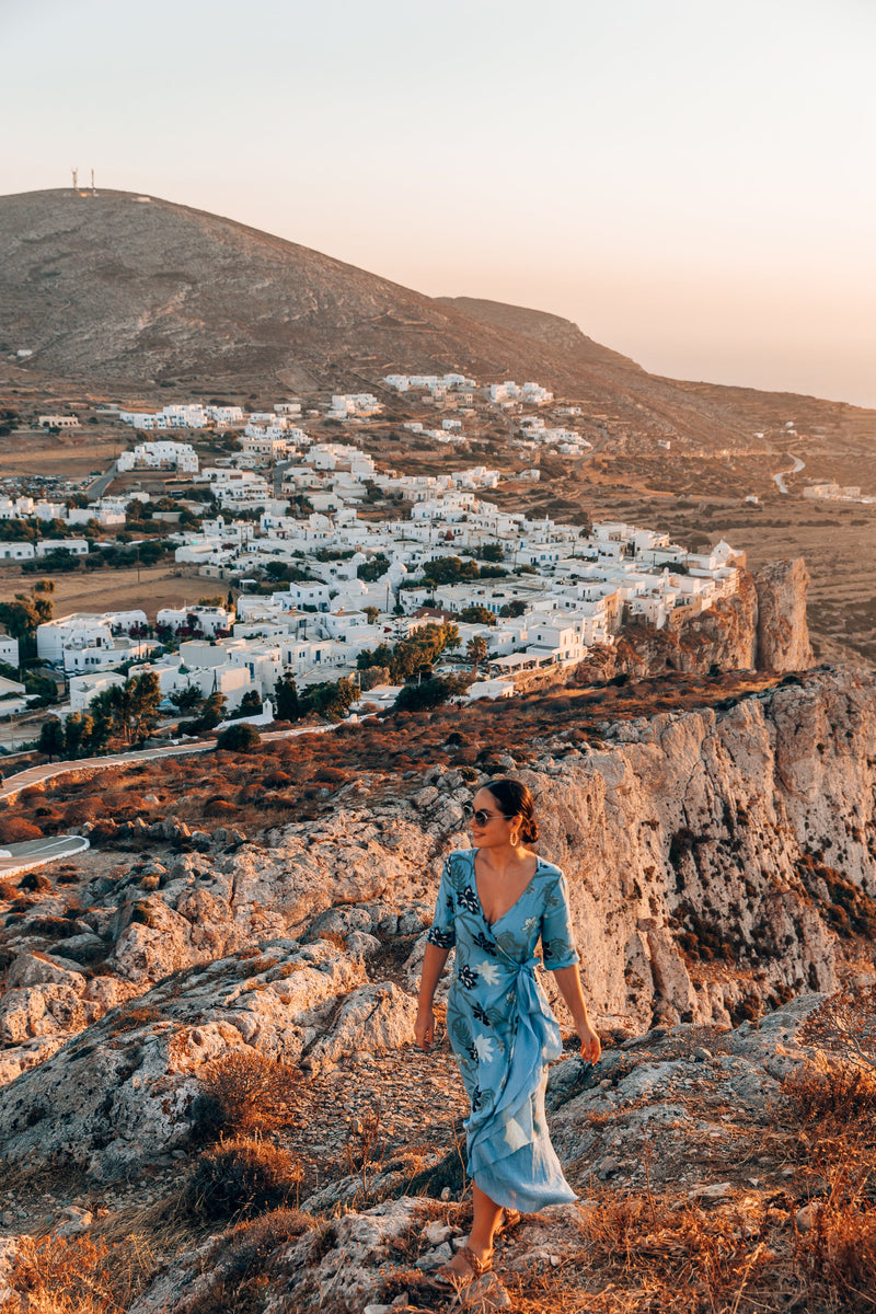 Bonny Wrap Dress -  Blue Dreams